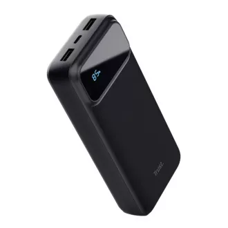 TRUST Powerbanka Avala, 20000 mAh, 1xUSB-C + 2xUSB, černá