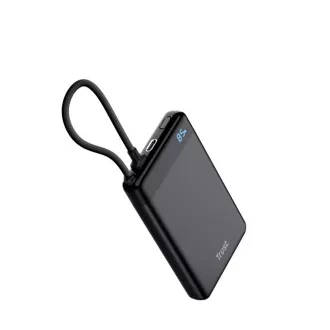 TRUST Powerbanka Fiera, 10000 mAh, S kabelem, 2x USB-C, černá