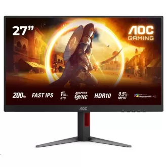 AOC MT 27" 27G4HA - 1920x1080, IPS, 200Hz, HDR10, 2xHDMI, 1xDP, Repro, Pivot