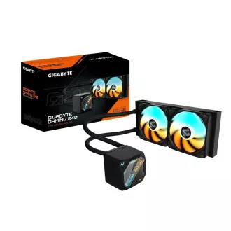 GIGABYTE Vodní chladič GAMING 240, 2x120mm, ARGB, LGA1851, AM5, černá