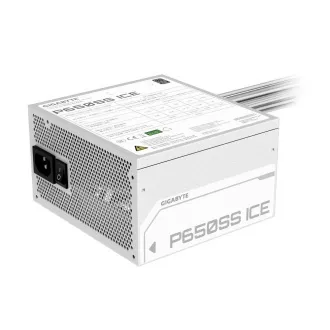 GIGABYTE zdroj P650SS ICE, 650W, 80+ Silver, 120mm, ATX 3.0, bílá