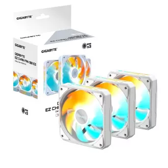 GIGABYTE ventilátor EZ CHAIN FAN 3-PACK, 3x120mm, bílá