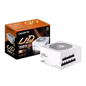 GIGABYTE zdroj UD750GM PG5 ICE 750W, 120mm, Plně modulární, 80 Plus Gold, ATX 3.1