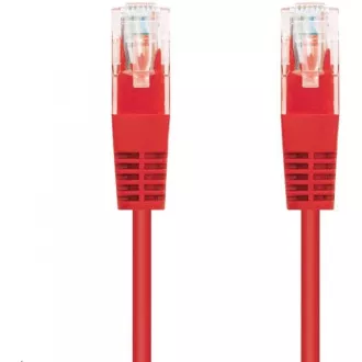 C-TECH kabel patchcord Cat5e, UTP, červený, 5m C-TECH kabel patchcord Cat5e, UTP, červený, 5m