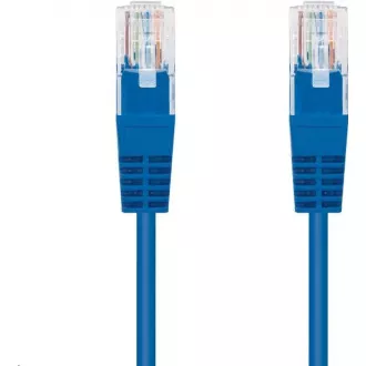 C-TECH kabel patchcord Cat5e, UTP, modrý, 0, 5m
