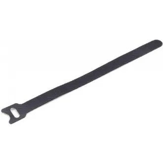 C-Tech CABLEXPERT stahovací pásky na suchý zip, 210mm, černé, 100ks v balení