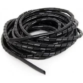 C-Tech CABLEXPERT stahovací spirála na kabely, 12mm, 10 m, černá