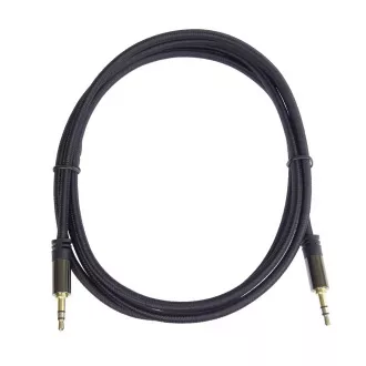 PREMIUMCORD kabel, stíněný, Jack 3.5mm - Jack 3.5mm M/M 1, 5m