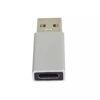 PremiumCord Adaptér USB-C na USB-A 2.0, stříbrná
