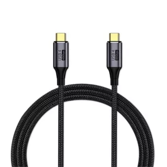 PREMIUMCORD Kabel USB4™ Gen 3x2 40Gbps 8K@60Hz 240W Thunderbolt 3 kabel 1, 2m
