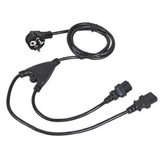 C-TECH kabel síťový 220/230V napájecí, 1, 8m, rozdvojka Y, VDE C-TECH kabel síťový 220/230V napájecí, 1, 8m, rozdvojka Y, VDE