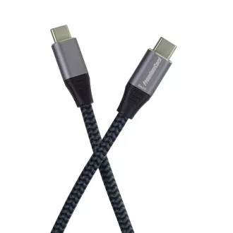 PREMIUMCORD USB-C kabel (USB 3.2 Gen2x2, 5A, 100W, 20Gbit/s) 3m, Šedá