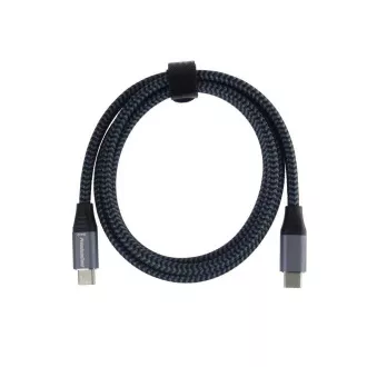 PREMIUMCORD USB-C kabel (USB 3.2 Gen2x2, 5A, 100W, 20Gbit/s) 3m, Šedá