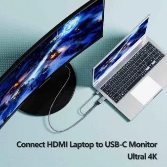 PREMIUMCORD Adaptér HDMI 2.0 na USB-C, 4K@60Hz, 2m PREMIUMCORD Adaptér HDMI 2.0 na USB-C, 4K@60Hz, 2m