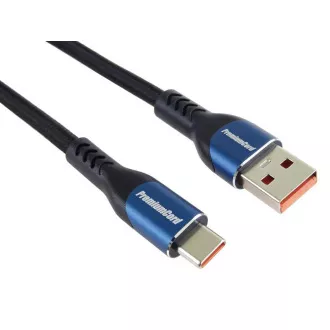 PREMIUMCORD Kabel USB-C na USB 2.0, Nabíjecí, 5A, 1m