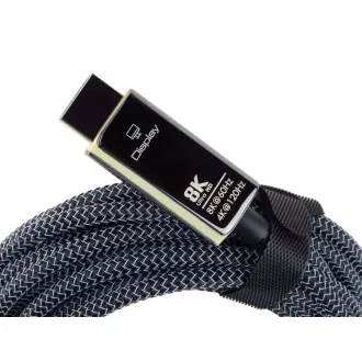 PREMIUMCORD Ultra High Speed HDMI 2.1 optický fiber kabel 8K@60Hz, zlacené 7m