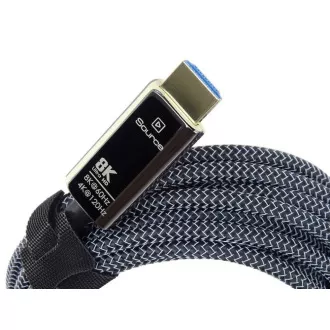 PREMIUMCORD Ultra High Speed HDMI 2.1 optický fiber kabel 8K@60Hz, zlacené 7m