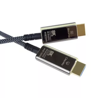 PREMIUMCORD Ultra High Speed HDMI 2.1 optický fiber kabel 8K@60Hz, zlacené 7m