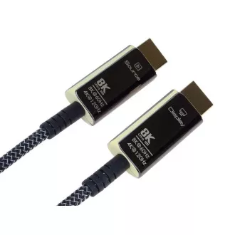 PREMIUMCORD Ultra High Speed HDMI 2.1 optický fiber kabel 8K@60Hz, zlacené 50m