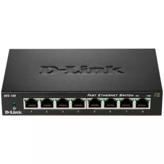 D-Link DES-108 8-port 10/100 Metal Housing Desktop Switch