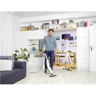 Karcher SC 3 Upright parní mop, 1600 W, eliminuje až 99, 999 % virů a 99, 99 % běžných domácích bakterií, bílá - Použité