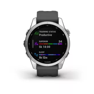Garmin fenix 7s Glass, Silver/ Graphite Silicone Band, EU Garmin fenix 7s Glass, Silver/ Graphite Silicone Band, EU