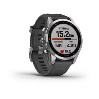 Garmin fenix 7s Glass, Silver/ Graphite Silicone Band, EU Garmin fenix 7s Glass, Silver/ Graphite Silicone Band, EU