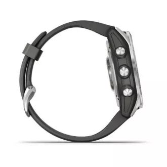 Garmin fenix 7s Glass, Silver/ Graphite Silicone Band, EU Garmin fenix 7s Glass, Silver/ Graphite Silicone Band, EU