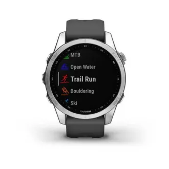 Garmin fenix 7s Glass, Silver/ Graphite Silicone Band, EU Garmin fenix 7s Glass, Silver/ Graphite Silicone Band, EU