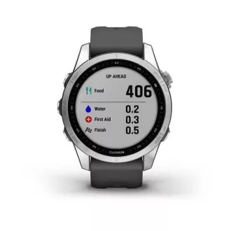Garmin fenix 7s Glass, Silver/ Graphite Silicone Band, EU Garmin fenix 7s Glass, Silver/ Graphite Silicone Band, EU