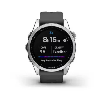 Garmin fenix 7s Glass, Silver/ Graphite Silicone Band, EU Garmin fenix 7s Glass, Silver/ Graphite Silicone Band, EU