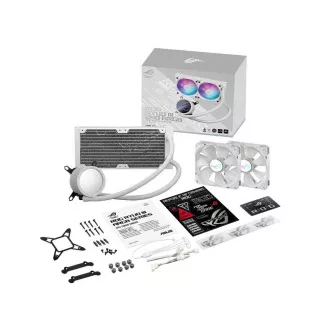 ASUS vodní chladič CPU AIO ROG RYUO III 240 ARGB WHITE, 2x120mm, LGA1851, AM5