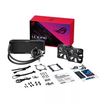 ASUS vodní chladič CPU AIO ROG STRIX LC II 240, 2x120mm, LGA1851, AM4 ASUS vodní chladič CPU AIO ROG STRIX LC II 240, 2x120mm, LGA1851, AM4