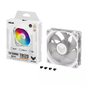 ASUS ventilátor TUF GAMING TR120 ARGB Reverse, 1x120mm, bílá