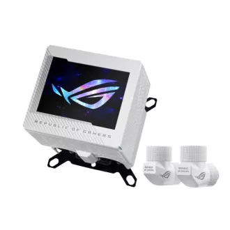 ASUS vodní blok CPU ROG RYUJIN III WB, 3.5" LCD displej, bílá