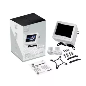 ASUS vodní blok CPU ROG RYUJIN III WB, 3.5" LCD displej, bílá