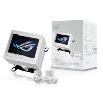 ASUS vodní blok CPU ROG RYUJIN III WB, 3.5" LCD displej, bílá