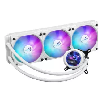 ASUS vodní chladič CPU AIO ROG STRIX LC III 360 ARGB LCD WHITE, 3x120mm, LCD Displej, LGA1851, AM5, bílá