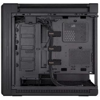 ASUS case PROART PA602 WOOD TG PWM BLACK, Mid Tower, průhledná bočnice, černá