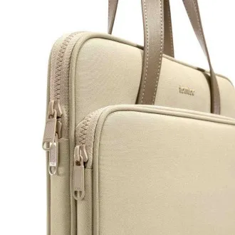 tomtoc Shoulder Bag - 14" a 13" MacBook Pro / Air, khaki