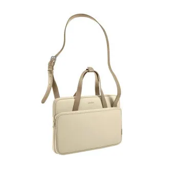 tomtoc Shoulder Bag - 14" a 13" MacBook Pro / Air, khaki
