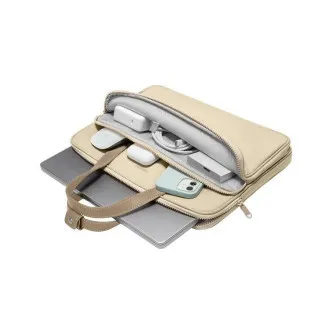 tomtoc Shoulder Bag - 14" a 13" MacBook Pro / Air, khaki