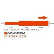 Niimbot štítky na kabely RXL 12, 5x109mm 65ks Red pro D11 a D110