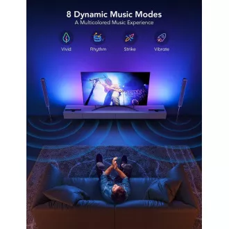 Govee SMART LED RGBIC Panel 38cm pro TV 43-75" - 2ks