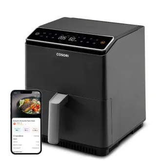 Cosori Dual Blaze 6.4L SMART horkovzdušná fritéza + 5x špíz a gril. rošt, black Cosori Dual Blaze 6.4L SMART horkovzdušná fritéza + 5x špíz a gril. rošt, black