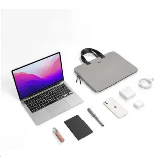 tomtoc Light-A21 Dual-color Slim Laptop Handbag, 13, 5 Inch - Gray