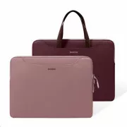 tomtoc Light-A21 Dual-color Slim Laptop Handbag, 13, 5 Inch - Raspberry