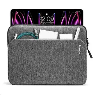 tomtoc Sleeve - 10, 9" iPad / 11" iPad Pro, šedá