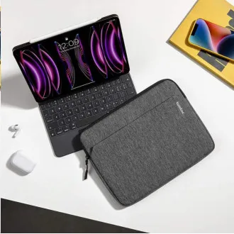 tomtoc Sleeve - 10, 9" iPad / 11" iPad Pro, šedá