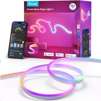 Govee Neon 2 MATTER ohebný LED pásek (5m) - RGBIC Govee Neon 2 MATTER ohebný LED pásek (5m) - RGBIC